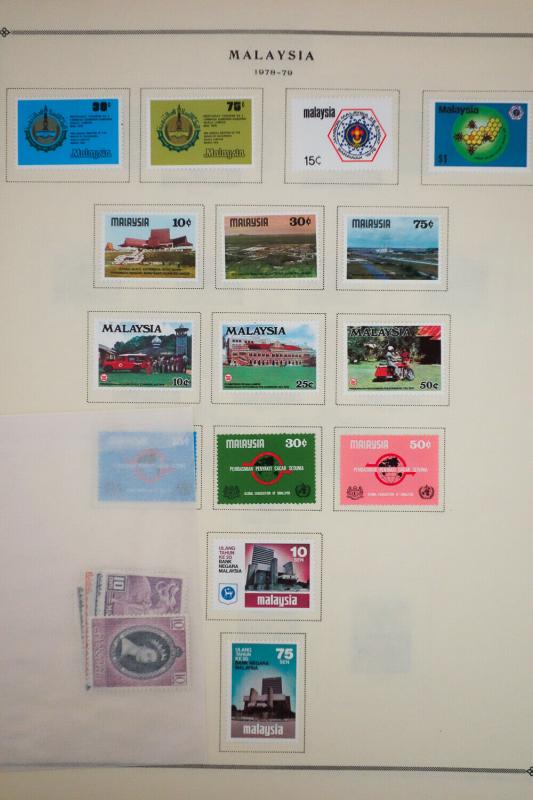 Malaysia 1960's to 1970's Stamp Collection