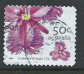 Australia SG 2536 perf 11½  Used Common Fringe Lily