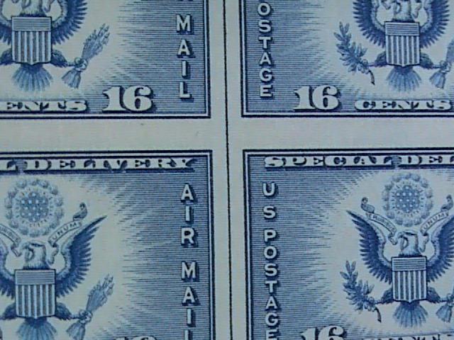 U.S.# 771-MINT VL/HINGED-IAI & NGAI-VERT.LINE BLOCK OF 4-SPECIAL PRINTING-1935