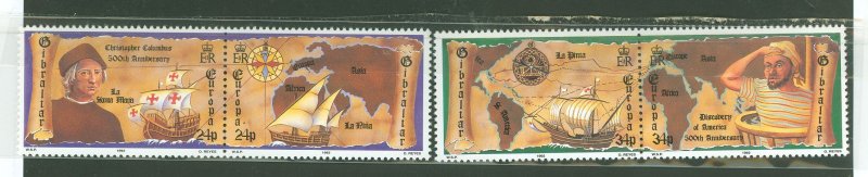 Gibraltar #611a-613a Mint (NH) Multiple (Maps)