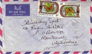 Dominica, Airmail, Butterflies