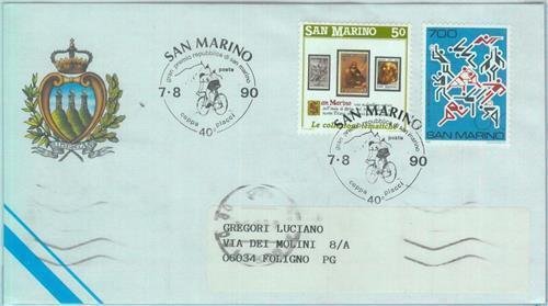 89842 - SAN MARINO - Postal History - SPECIAL POSTMARK 1990 SPORT Cycling-