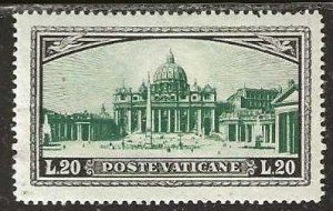 Vatican 34,  mint, lightly hinged.  1933.  (V9)