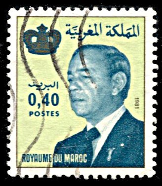 Morocco 512, used, King Hassan II