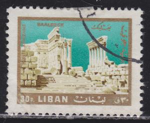 Lebanon C489 Temple of the Sun, Baalbek 1966