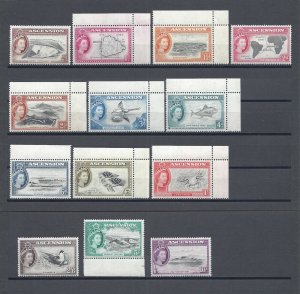 ASCENSION 1956 SG 57/69 MNH Cat £150