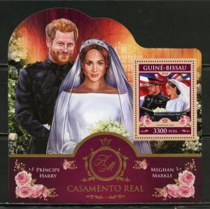 GUINEA BISSAU  2018 MARRIAGE OF PRINCE HARRY & MEGHAN  MARKLE  S/SHEET MINT NH