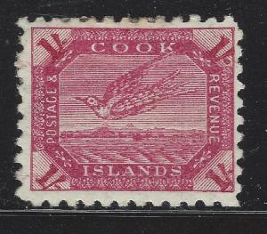 1898-1900 Cook Islands Scott # 24 MH, OG - Fine - (BT125)