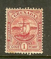 Grenada, Scott #69, 1p Seal of Colony, Fine Centering, MH 