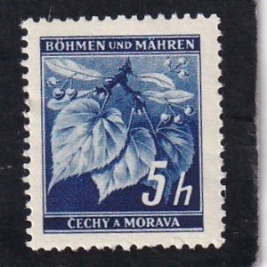 Czechoslovakia,  Bohemia and  Moravia,  #  20   unused