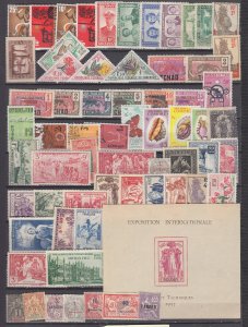 Z5153 JL Stamps worldwide mint lot with fr sudan s/s, fr colonies and more