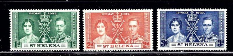 St Helena 115 17 MLH 1937 KGVI Coronation