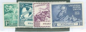 Nyasaland Protectorate #87-90 Unused Single (Complete Set)