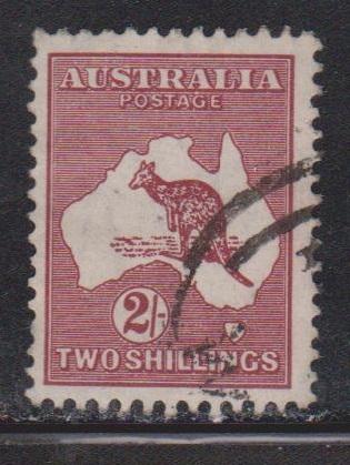 AUSTRALIA Scott # 206 Used - Kangaroo - Dark Shade