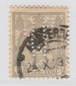 Perfin Netherlands Stamp Used A20P31F2018