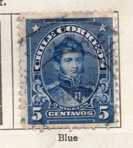 Chile 1911 Early Issue Fine Used 5c. NW-11439