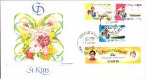 Worldwide First Day Cover, Royalty, Saint Kitts