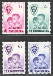 Viet Nam Scott 59-62 Unused LHOG - 1956 Operation Brotherhood Issue