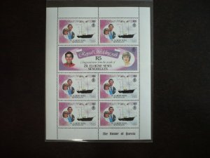 Stamps - Seychelles Zil Eloigne Sesel - Scott# 25-26 - Mint NH Souvenir Sheet