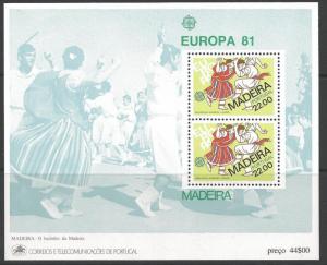 MADEIRA SGMS179 1981 EUROPA MNH
