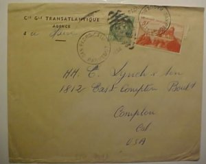 FRANCE PAQUEBOT 1950 SAN PEDRO CALIFORNIA # 999