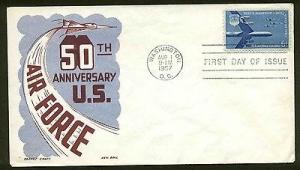 C49 AIR FORCE FDC WASHINGTON, DC CACHET CRAFT KEN BOLL