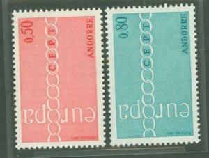 Andorra (French) #205-6  Single (Complete Set)