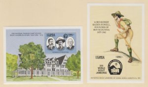 Uganda Scott #906-907 Stamps - Mint NH Souvenir Sheet