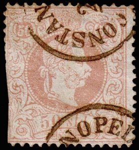 Austria - Offs. in the Turkish Emp. Scott 7a, Perf. 12 (1867) U F, CV $110.00 C