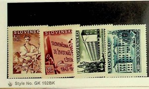 SLOVAKIA Sc B17-20 NH ISSUE OF 1943 - CULTURAL INSTITUTION