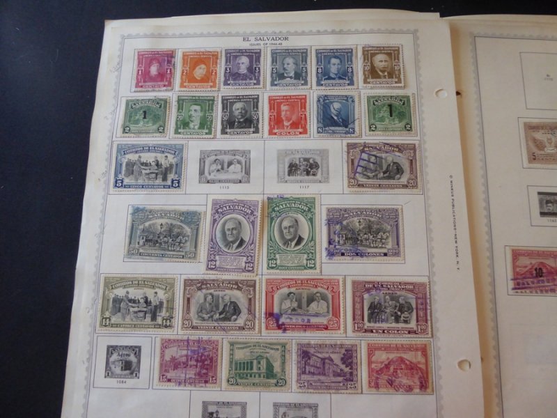 Salvador 1923-1963 Stamp Collection on Scott Album Pages