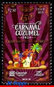 23-29 MEXICO 2023 COZUMEL ISLAND CARNIVAL, 150 YEARS, MNH