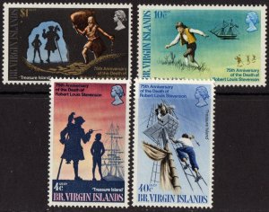 Thematic stamps BR.VIRGIN IS 1969 R.L.STEVENSON 232/5 mint