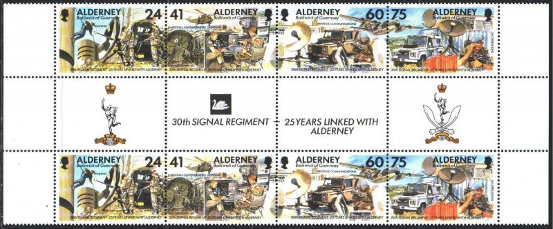 Alderney. 2014. 90-93. Military signalmen. MNH.