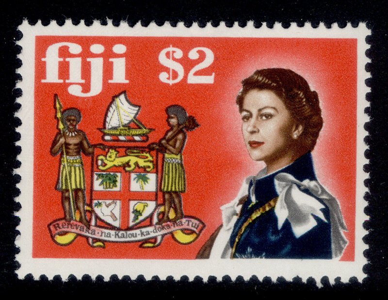 FIJI QEII SG407, $2, NH MINT.