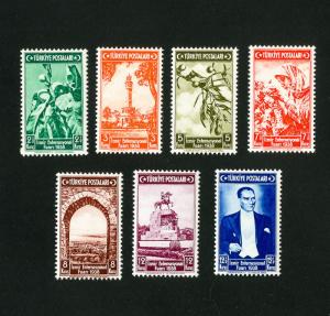 Turkey Stamps # 789-98 VF OG LH Set of 10 Scott Value $36.50