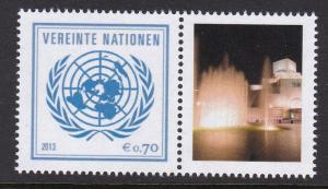 538 United Nations Vienna 2013 Personalized MNH