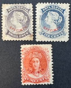 Nova Scotia,  Scott 9, 10 , 12, Forgeries