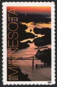 SC#4266 42¢ Minnesota Statehood Single (2008) SA