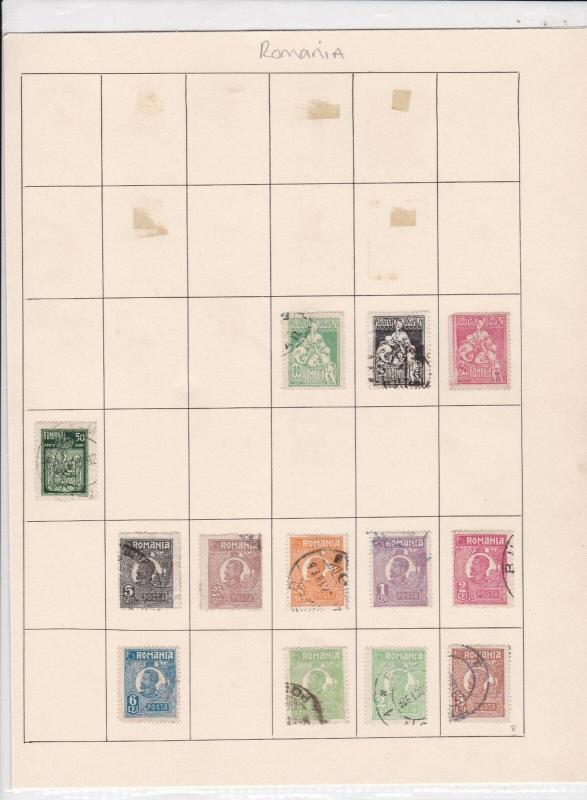 romania stamps page ref 17044