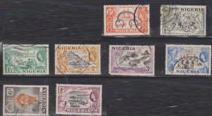 NIGERIA Scott # 80-7 Used - QEII With Various Scenes