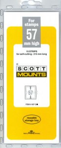 Scott Mounts Clear 57mm STRIP 215mm ,(Pgk. 15)(00937C)