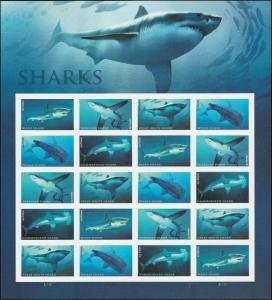 US 5223-5227 5227a Sharks forever sheet (20 stamps) MNH 2017