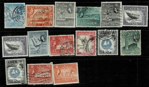 ADEN EARLY ADEN DEFINITIVES STAMPS 1939-1951 USED