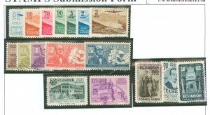 Ecuador #C263-C269/C272-C276/ Used Single (Complete Set)