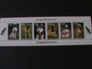 TURKMENISTAN-WORLD FAMOUS LOVELY BEAUTIFUL DOGS  -MNH-SHEET-VERY FINE