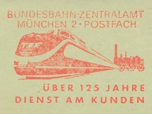 Meter cut Germany 1964 Deutsche Bundesbahn