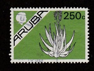 Aruba # 16, Definitive Issue - Aloe Plant, Used