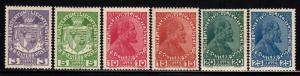 Liechtenstein # 4-9 ~ Cplt Set of 6 ~ Mint, HMR ~ cv 7.50