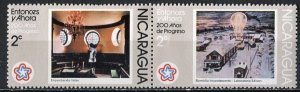 Nicaragua; 1976: Sc. # 1030-1031a: *+/MLH Se-Tenant Stamps